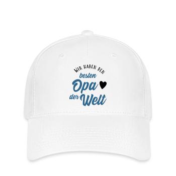 Wir haben den besten Opa der Welt - Flexfit Cap - Weiß - Vorne