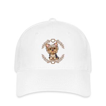Yorkshire Terrier - Casquette Flexfit - blanc - Devant
