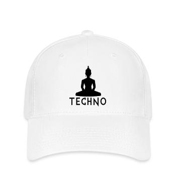 Techno music - Flexfit Cap - white - Front