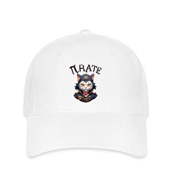 Pi day Pirate Cat - Flexfit Cap - white - Front