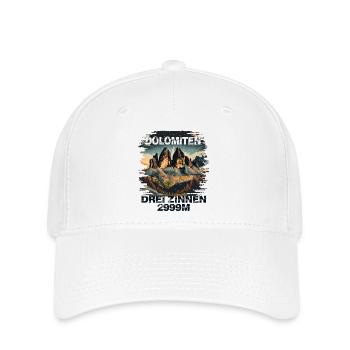 Souvenir souvenir de la randonnée dans les Dolomites des Trois Pics - Casquette Flexfit - blanc - Devant