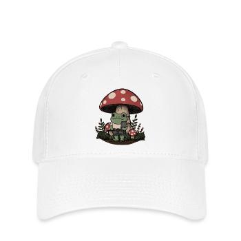 La grenouille et le chaton - Casquette Flexfit - blanc - Devant