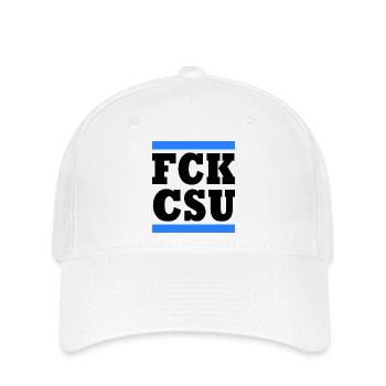 Fck csu - Casquette Flexfit - blanc - Devant