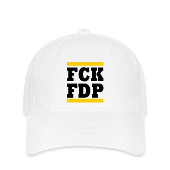 Fck fdp - Casquette Flexfit - blanc - Devant