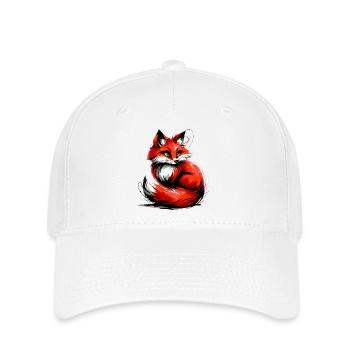 Fuchs - Flexfit Cap - Weiß - Vorne