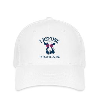 Ich weigere mich, Laktose, Milchintoleranz zu tolerieren - Flexfit Cap - Weiß - Vorne