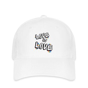 Love Is Love - Casquette Flexfit - blanc - Devant