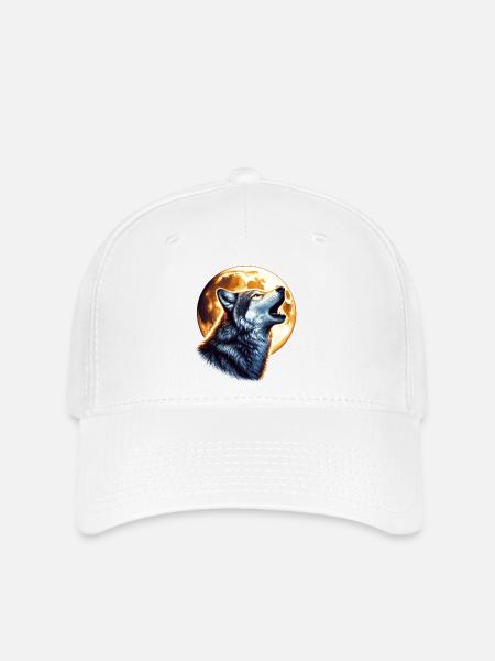 Wolf - Flexfit Cap - Weiß