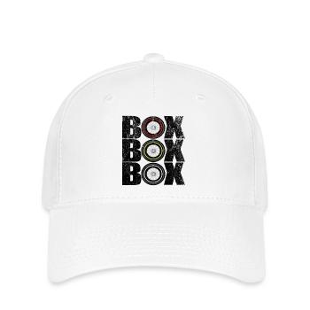 Black Box Conception pneus de cours - Casquette Flexfit - blanc - Devant