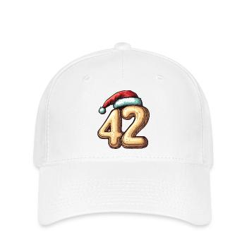 42 Number Christmas Biscuit - Flexfit Cap - white - Front