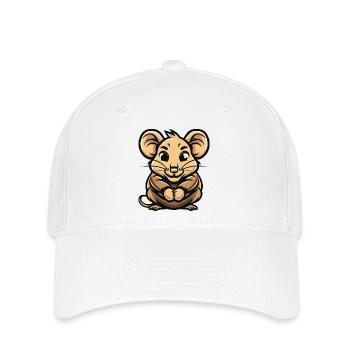 Bande dessinée souris - Casquette Flexfit - blanc - Devant
