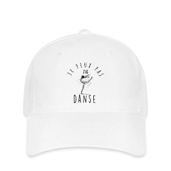 Je peux pas, j'ai danse. - Casquette Flexfit - blanc - Devant