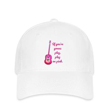 Jouez sur de la guitare rose ! Devenez la reine de la guitare ! - Casquette Flexfit - blanc - Devant