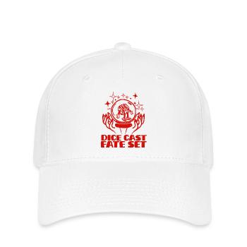 Les dés sont jetés le destin est scellé - Casquette Flexfit - blanc - Devant