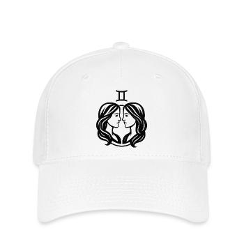 Sternzeichen Zwilling - Flexfit Cap - Weiß - Vorne