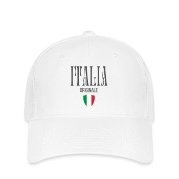 Original aus Italien, ich liebe Italien - Flexfit Cap - Weiß - Vorne
