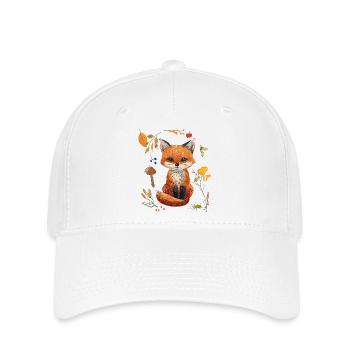 Fuchs im Wald - Flexfit Cap - Weiß - Vorne