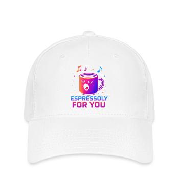 espressoly for you - Flexfit Cap - Weiß - Vorne