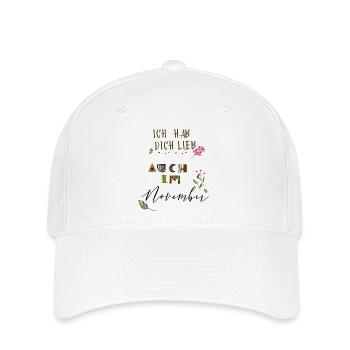 Ich hab dich lieb  - Flexfit Cap - Weiß - Vorne
