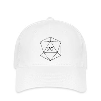 d20 - Flexfit Cap - white - Front