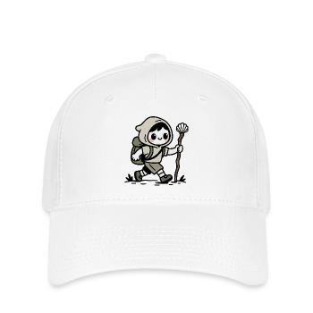 Pèlerin sur le chemin de Compostelle - Casquette Flexfit - blanc - Devant