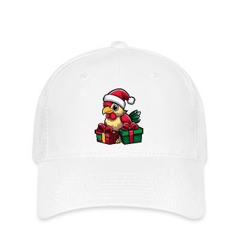Cadeaux de Noël du Coq - Casquette Flexfit - blanc - Devant