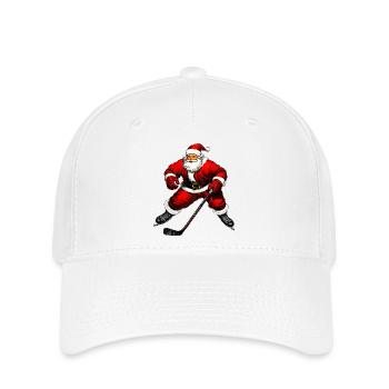 Weihnachten Eishockeyspieler - Flexfit Cap - white - Front