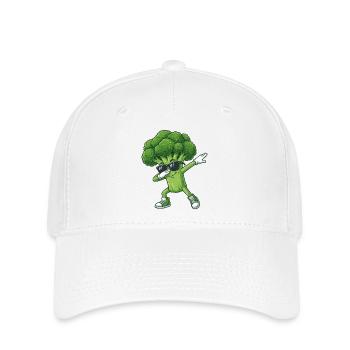Funny Broccoli Dab Fitness - Flexfit Cap - white - Front