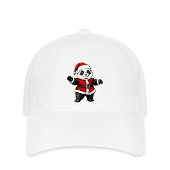 Panda Santa Claus - Casquette Flexfit - blanc - Devant