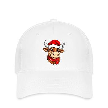 Taureaux de Noël - Casquette Flexfit - blanc - Devant