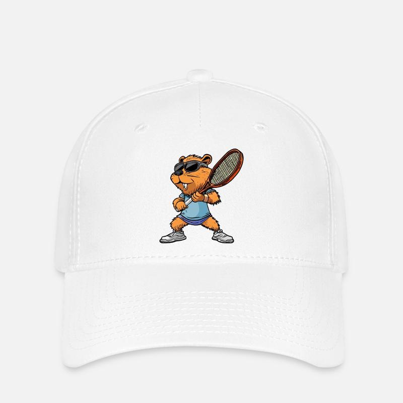 Tennis Biber - Flexfit Cap - Weiß