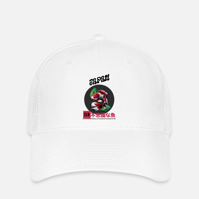 KoiFisch Kreislook - Flexfit Cap - Weiß