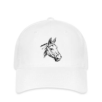 animal head  - Flexfit Cap - white - Front