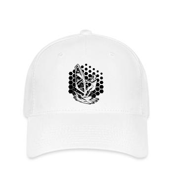 Clear windsurfing message - Flexfit Cap - white - Front