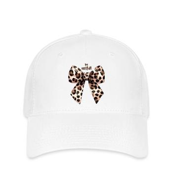 Be Wild Leopard Bow - Flexfit Cap - white - Front