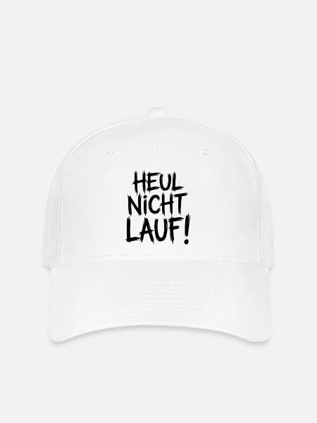 Heul nicht Lauf! - Flexfit Cap - Weiß