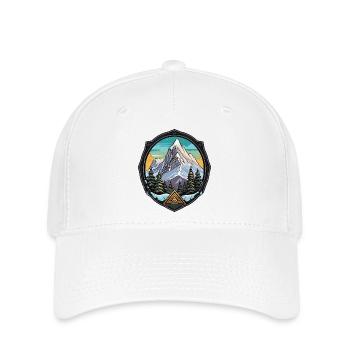 Alpine mountains - Flexfit Cap - white - Front