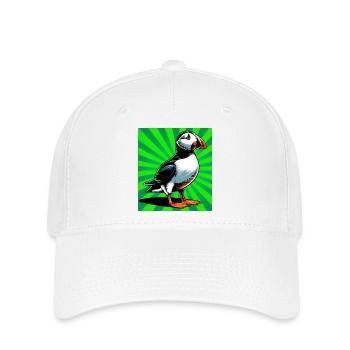 puffin - Flexfit Cap - white - Front