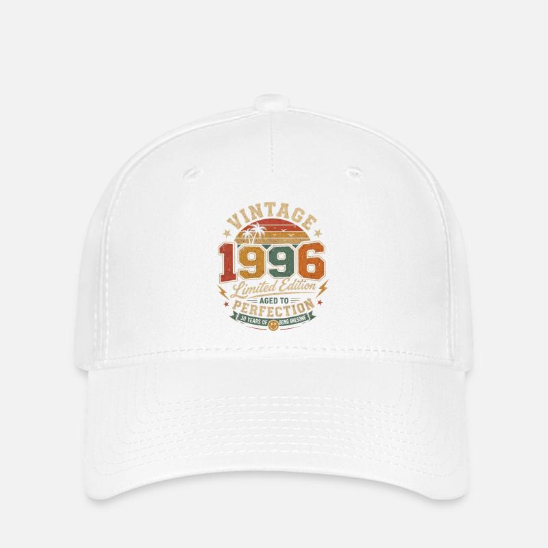 Vintage 1996 Limitierte Ausgabe - Flexfit Cap - Weiß