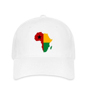 Guinea Bissau_Flagge_Afrika_used - Flexfit Cap - white - Front