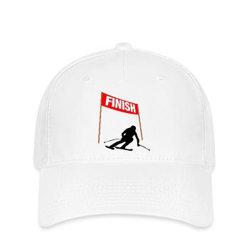 Ski Finish speed - Flexfit Cap - white - Front