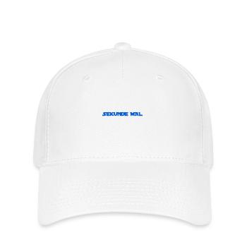 warten sie mal - Flexfit Cap - Weiß - Vorne