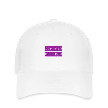 so froh - Flexfit Cap - Weiß - Vorne