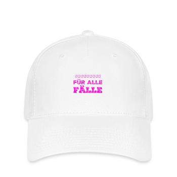 ich habe einen Plan B - Flexfit Cap - Weiß - Vorne