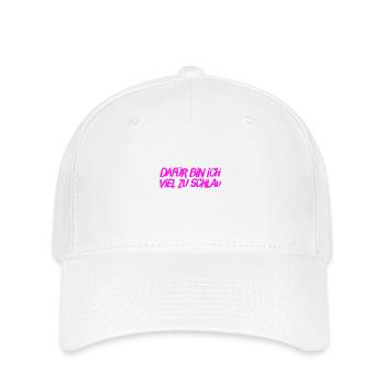 ich bin clever - Flexfit Cap - Weiß - Vorne
