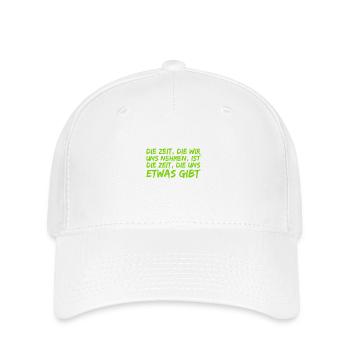 wir brauchen Zeit - Flexfit Cap - Weiß - Vorne