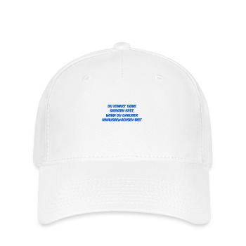 kenne deine Grenzen - Flexfit Cap - Weiß - Vorne