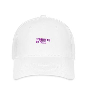 schnell geht immer - Flexfit Cap - Weiß - Vorne