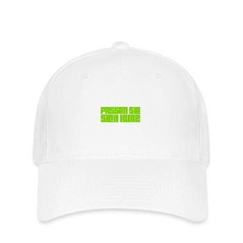 bitte kurz fassen - Flexfit Cap - Weiß - Vorne