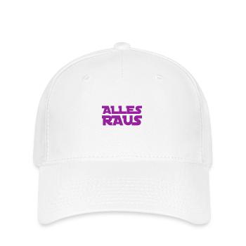 alles raus - Flexfit Cap - Weiß - Vorne